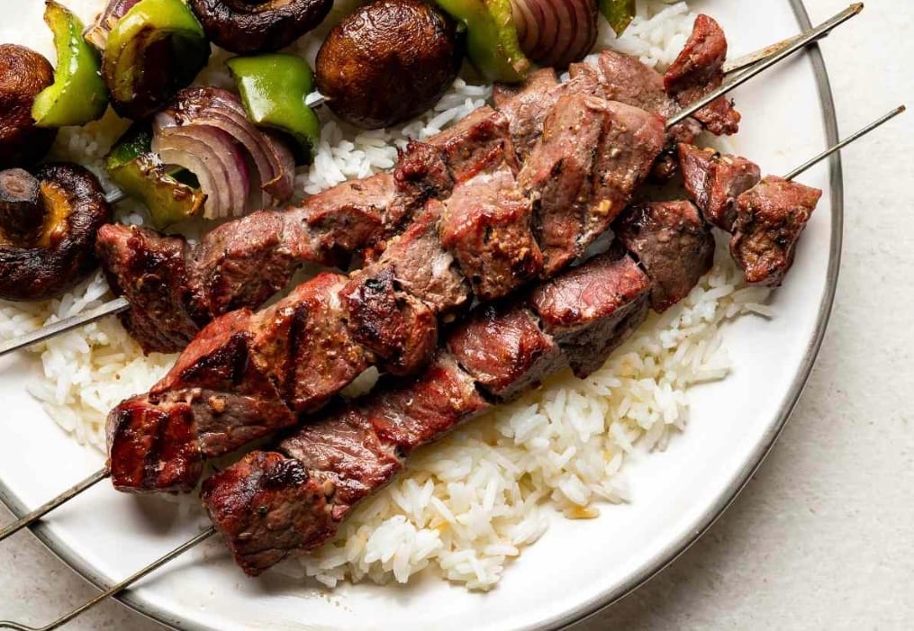 Beef Filet Mignon Kabob.