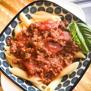Penne Pasta With Meat Sauce