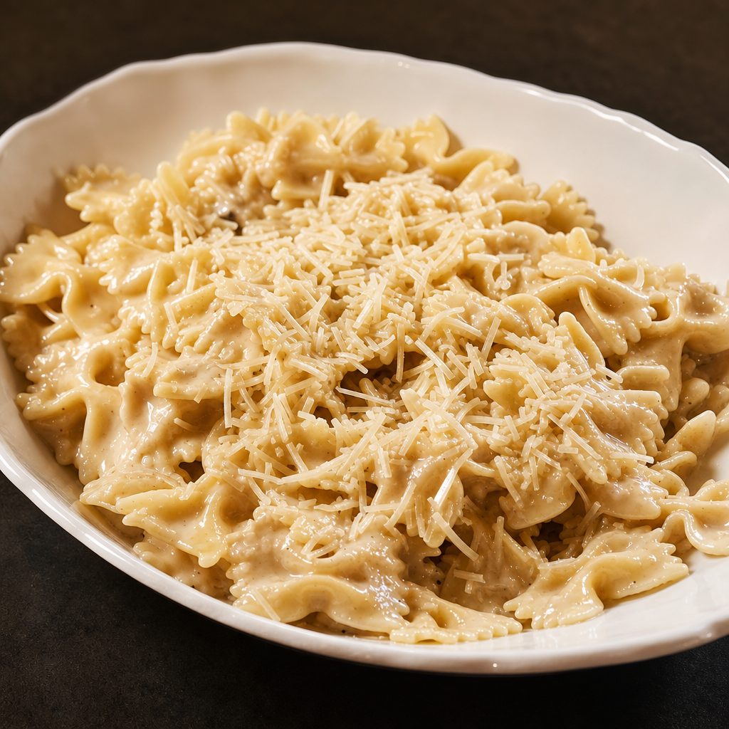 Farfalle E Fungi Formaggi.